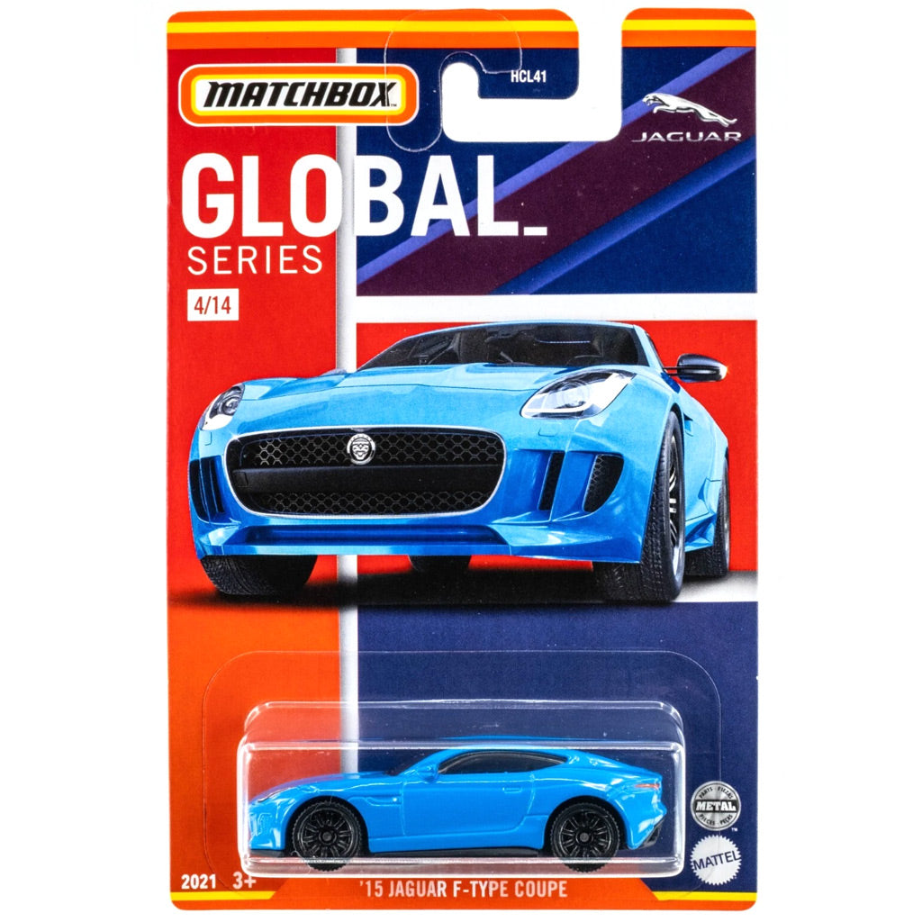 Matchbox Global Series 2021 - 4/14 - '15 Jaguar F-Type Coupe Blue