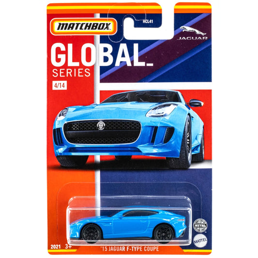 Matchbox Global Series 2021 - 4/14 - '15 Jaguar F-Type Coupe Blue