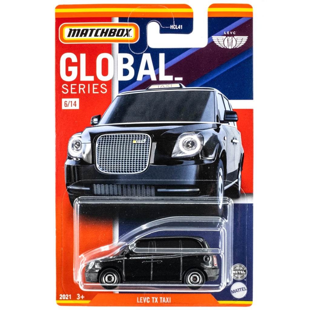 Matchbox Global Series 2021 - 6/14 - Levc TX Taxi Black (1:64 Scale)