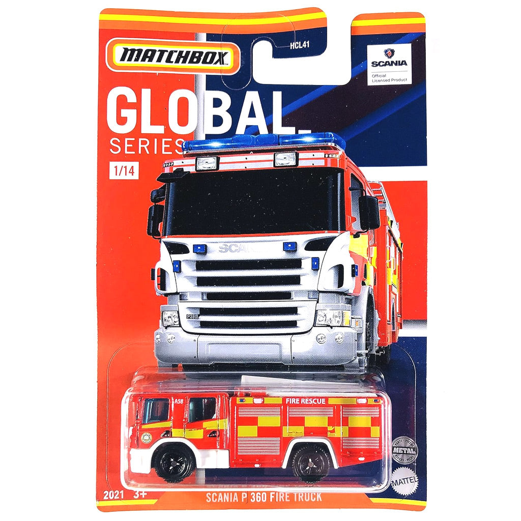 Matchbox Global Series 2021 - 1/14 - Scania P360 Fire Truck (Rescue)