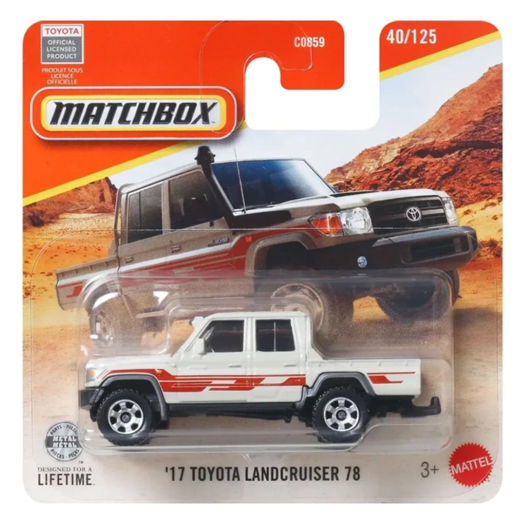 Matchbox - '17 Toyota Land Cruiser 78 Off White (SC) MBX Adventure
