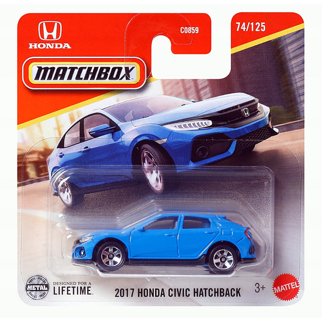 Matchbox - 2017 Honda Civic Hatchback Blue (SC) 2025 MBX City (JBR51)