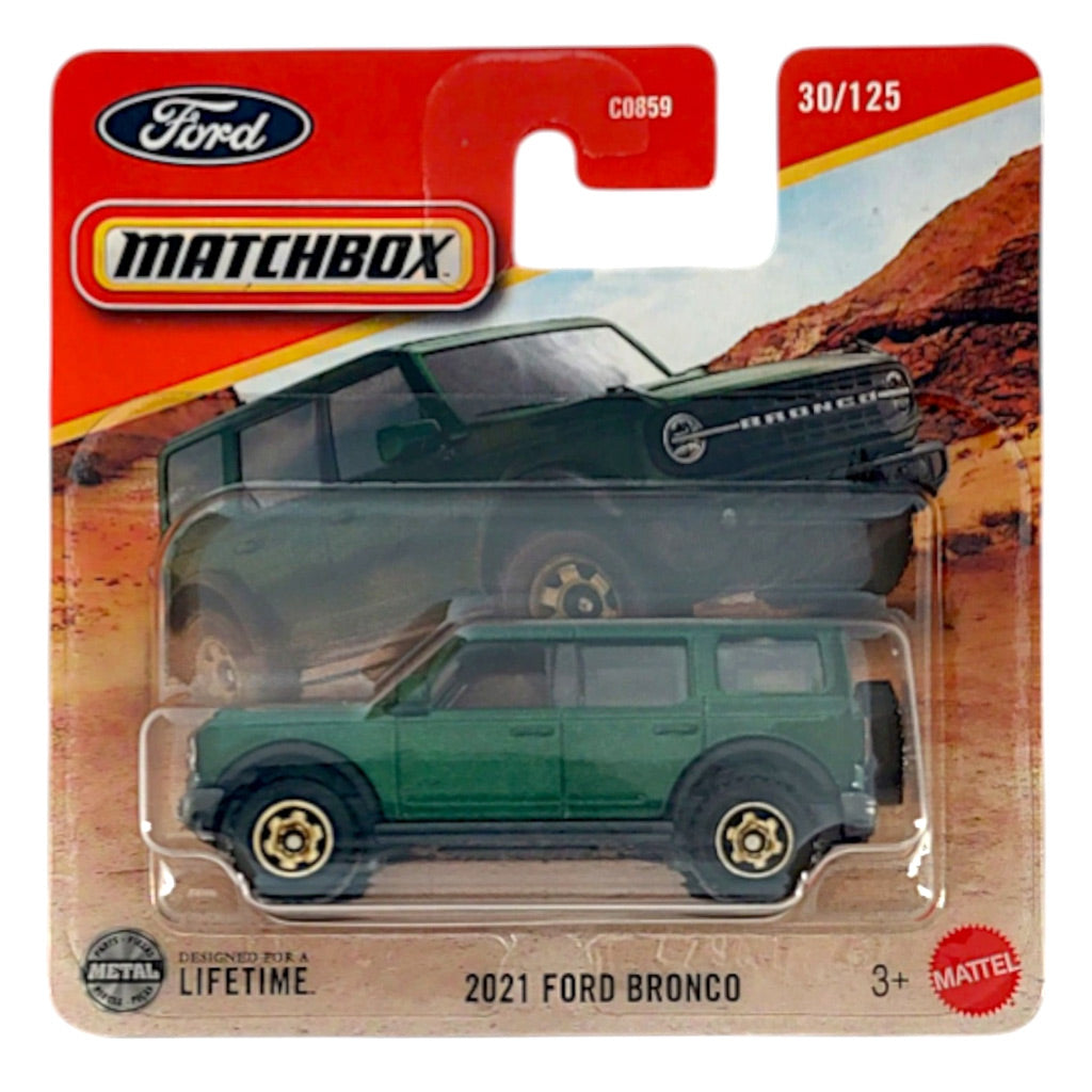 Matchbox - 2021 Ford Bronco Green (SC) 2025 MBX Adventure (JBT03)
