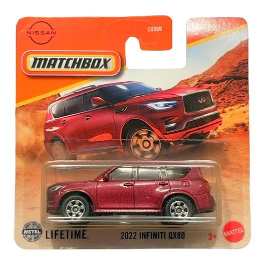 Matchbox - 2022 Infinity QX80 Red (SC) 2025 MBX Adventure (JBR91)