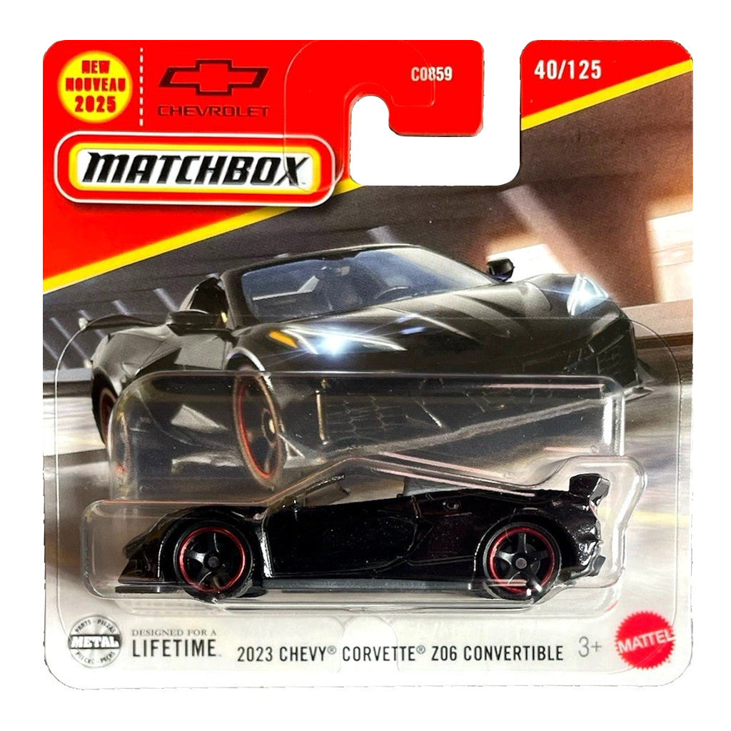 Matchbox - 2023 Chevy Corvette Z06 Convertible Black (SC) (JBR33)