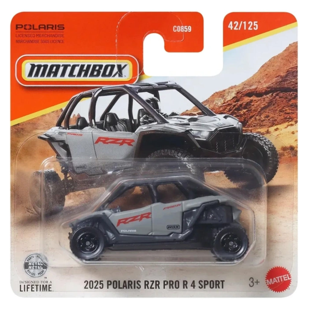 Matchbox - 2025 Polaris RZR Pro 4 Sport Grey (SC) 2026 MBX Adventure