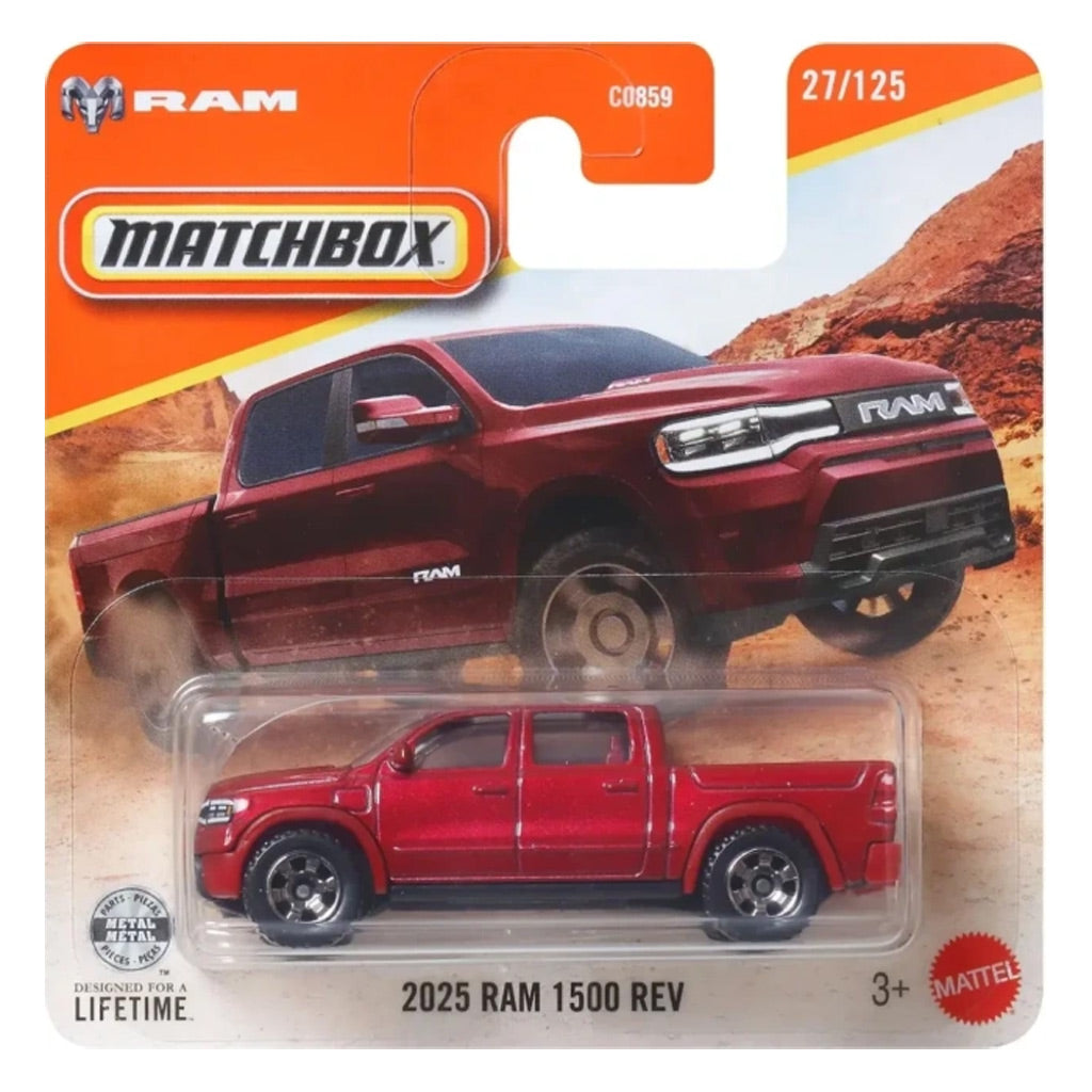 Matchbox - 2025 RAM 1500 REV Dark Red (SC) 2026 MBX Adventure (JHP32)