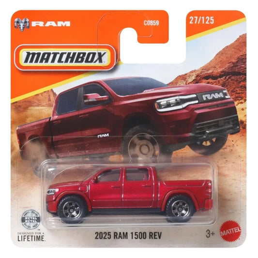 Matchbox - 2025 RAM 1500 REV Dark Red (SC) 2026 MBX Adventure (JHP32)