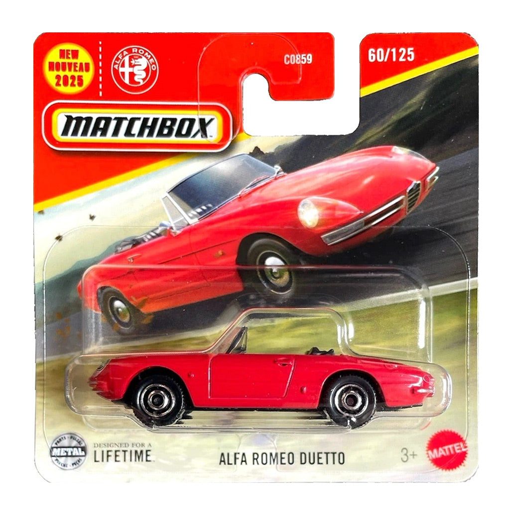 Matchbox - Alfa Romeo Duetto Red (SC) 2025 MBX Road Trip (JBR60)