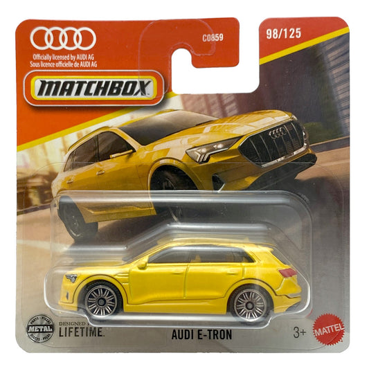 Matchbox - Audi E-Tron Yellow (SC) JBR49 (2025 MBX Metro)