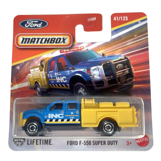 Matchbox - Ford F-550 Super Duty Blue / Yellow (SC) 2025 Construction
