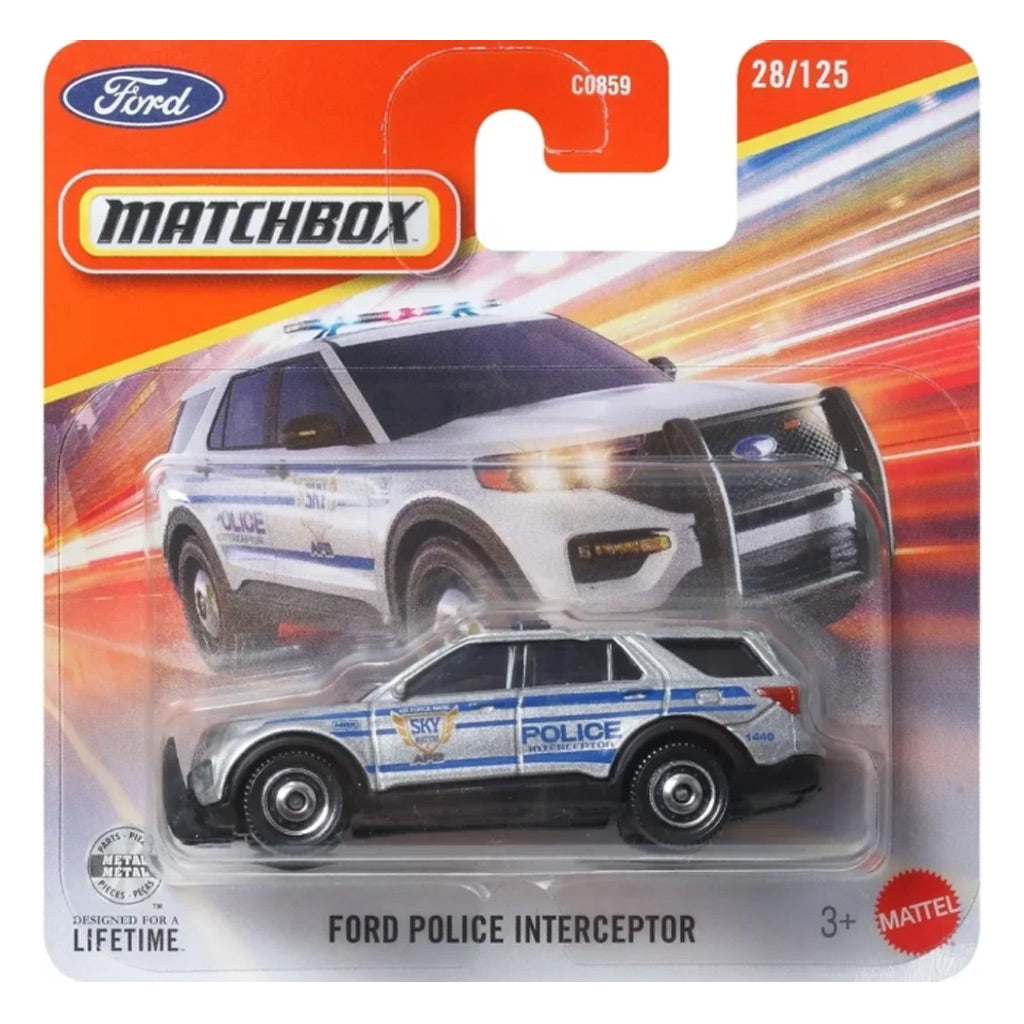 Matchbox - Ford Police Interceptor Silver (SC) MBX 2026 Rescue (JHP46)