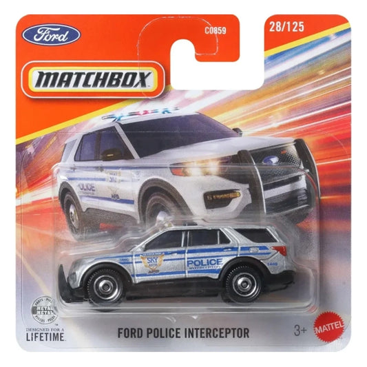 Matchbox - Ford Police Interceptor Silver (SC) MBX 2026 Rescue (JHP46)