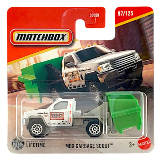 Matchbox - MBX Garbage Scout White (SC) 2025 MBX City (JBR54)