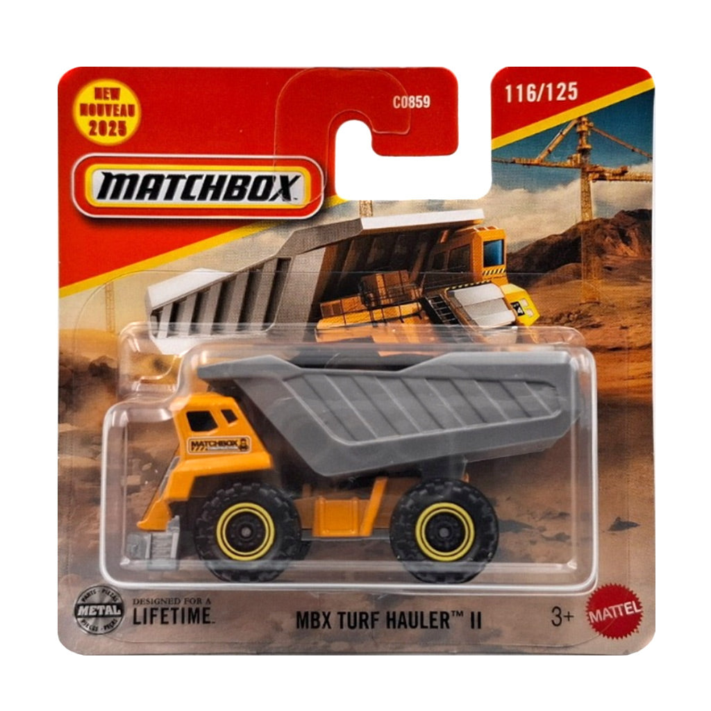 Matchbox - MBX Turf Hauler II Yellow / Grey (SC) 2025 MBX Construction