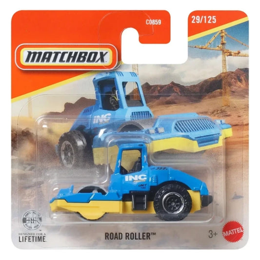Matchbox - Road Roller Blue / Yellow (SC) 2026 MBX Construction
