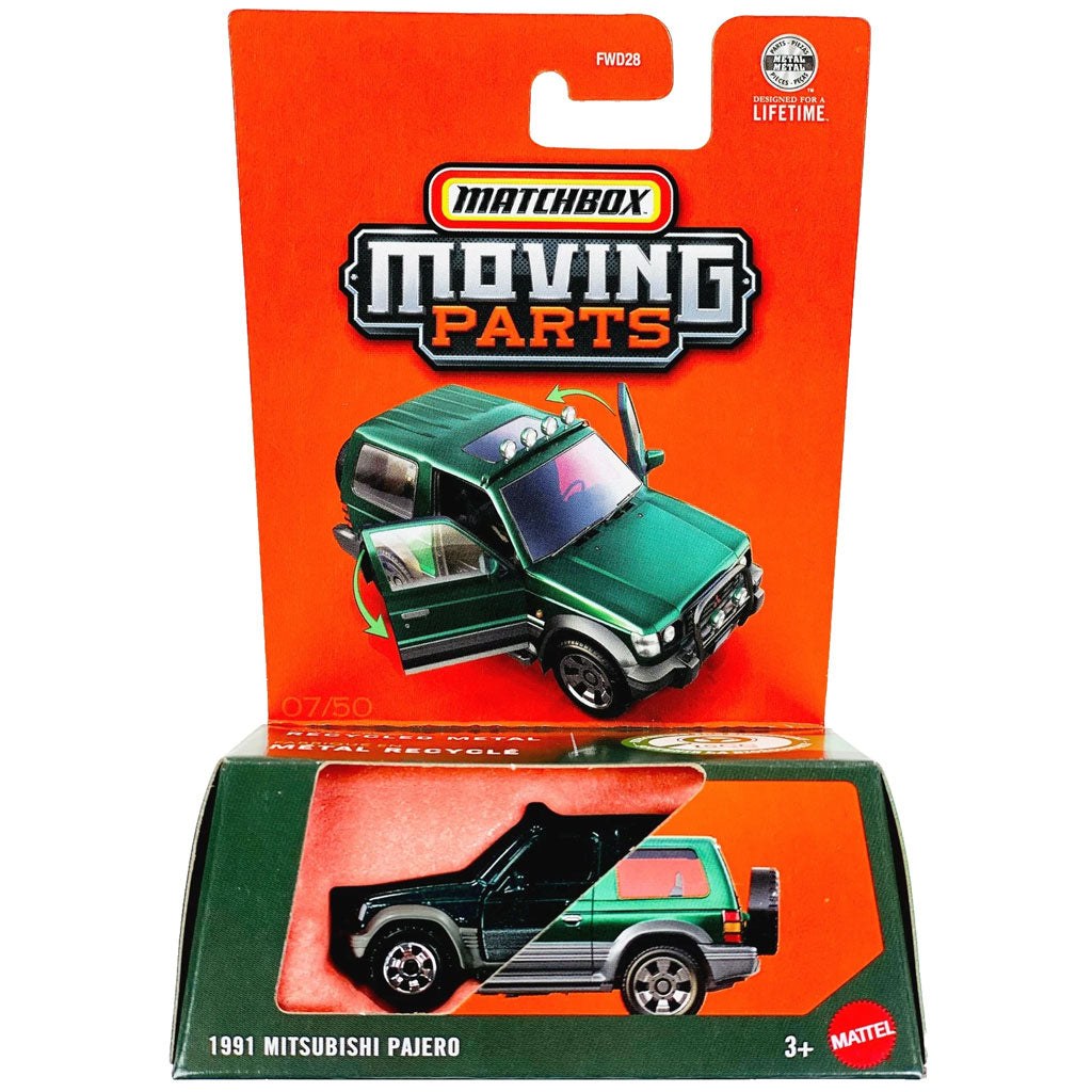 Matchbox Moving Parts 2026 - 1991 Mitsubishi Pajero Green