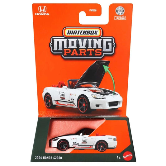 Matchbox Moving Parts 2026 - 2004 Honda S2000 White