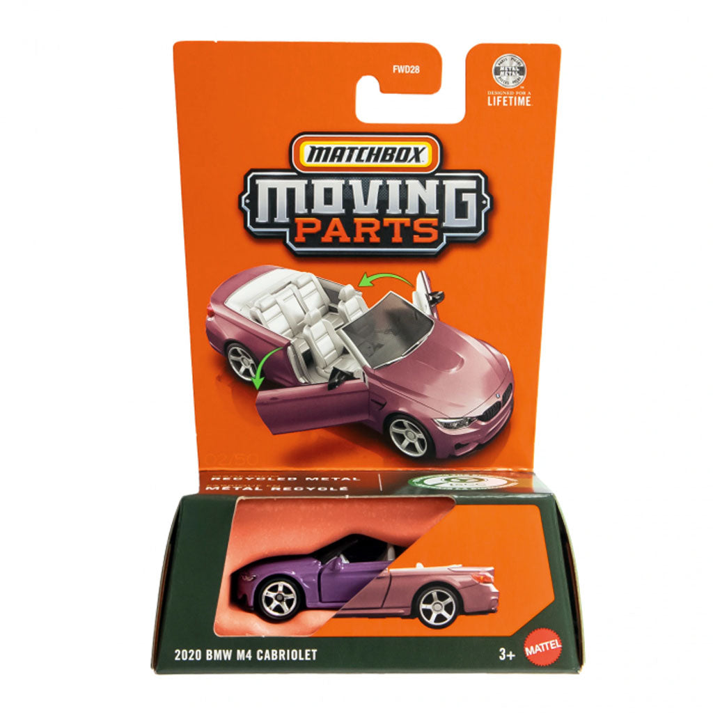 Matchbox Moving Parts 2026 - 2020 BMW M4 Cabriolet Purple
