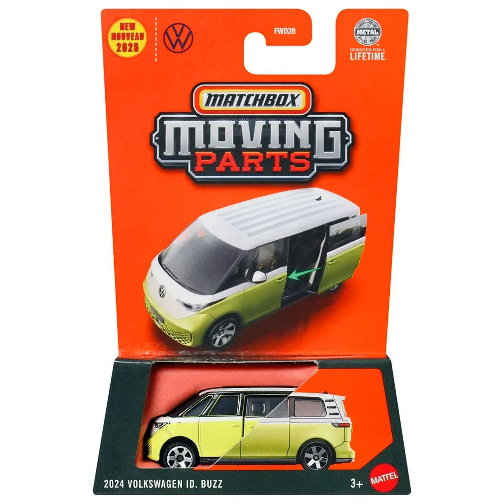 Matchbox Moving Parts 2025 - 2024 Volkswagen ID. Buzz Yellow / White