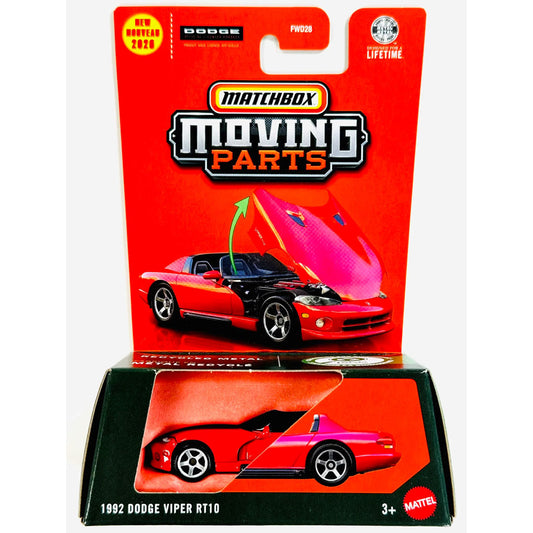Matchbox Moving Parts 2026 - 1992 Dodge Viper RT10 Red (JHV40)