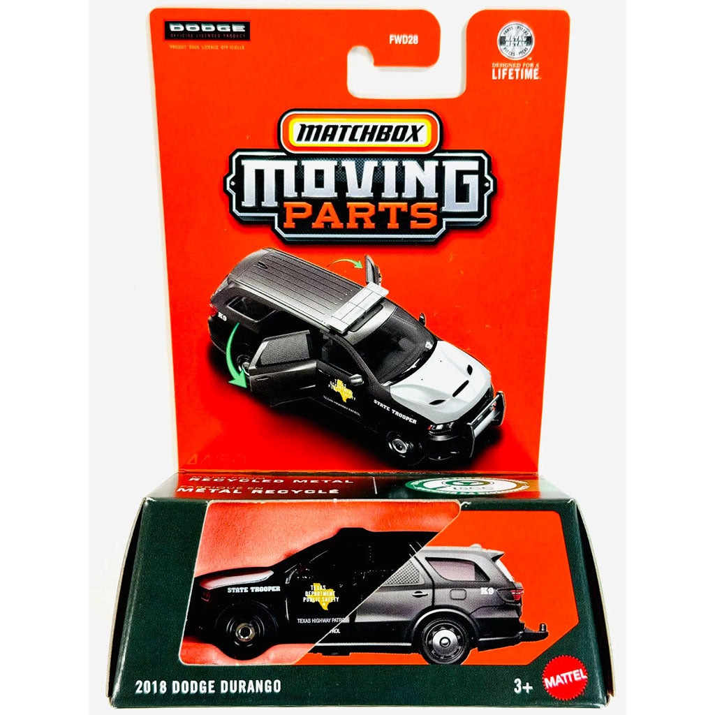 Matchbox Moving Parts 2026 - 2018 Dodge Durango State Trooper (JRM97)