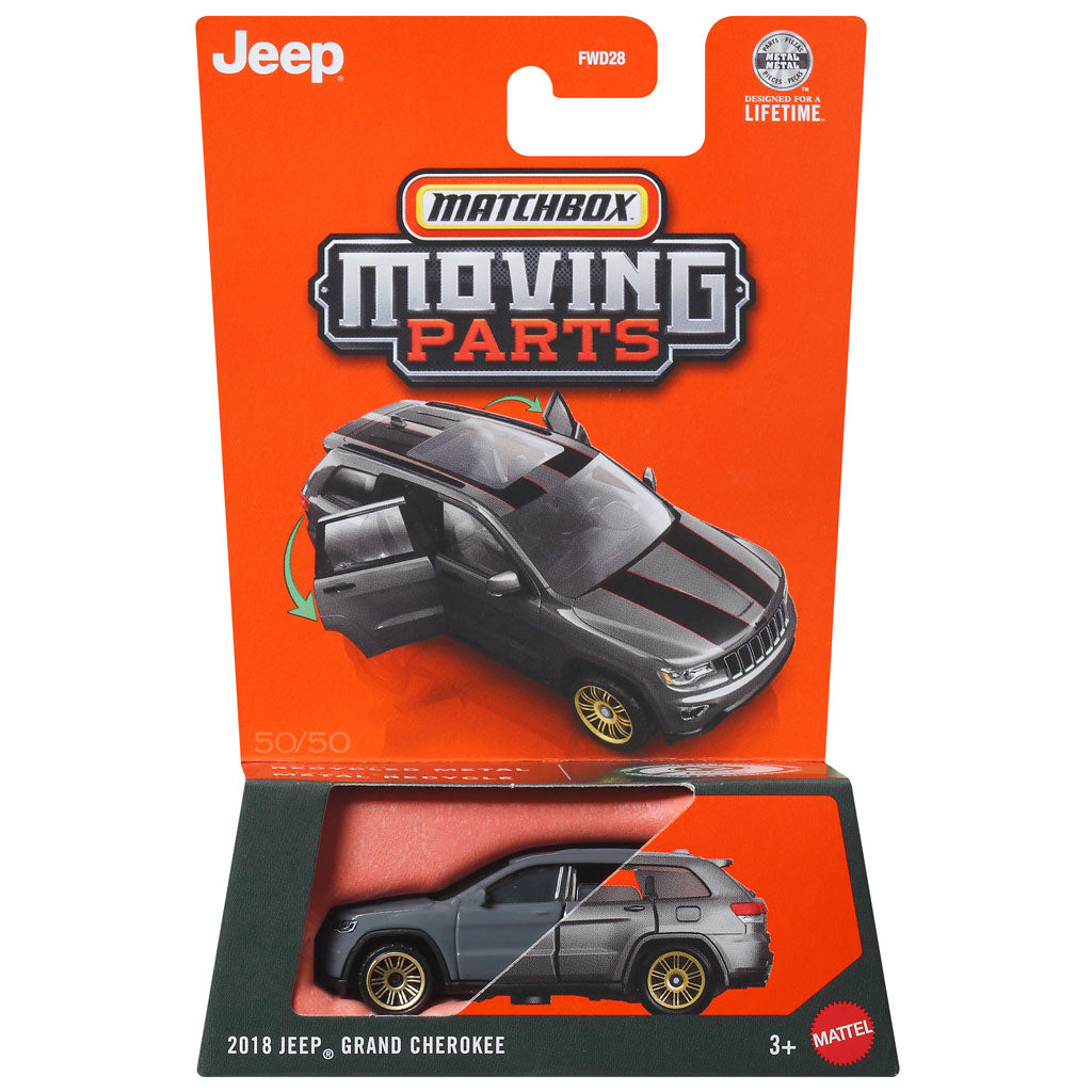 Matchbox Moving Parts 2026 - 2018 Jeep Grand Cherokee Grey (JHV52)