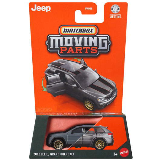 Matchbox Moving Parts 2026 - 2018 Jeep Grand Cherokee Grey (JHV52)