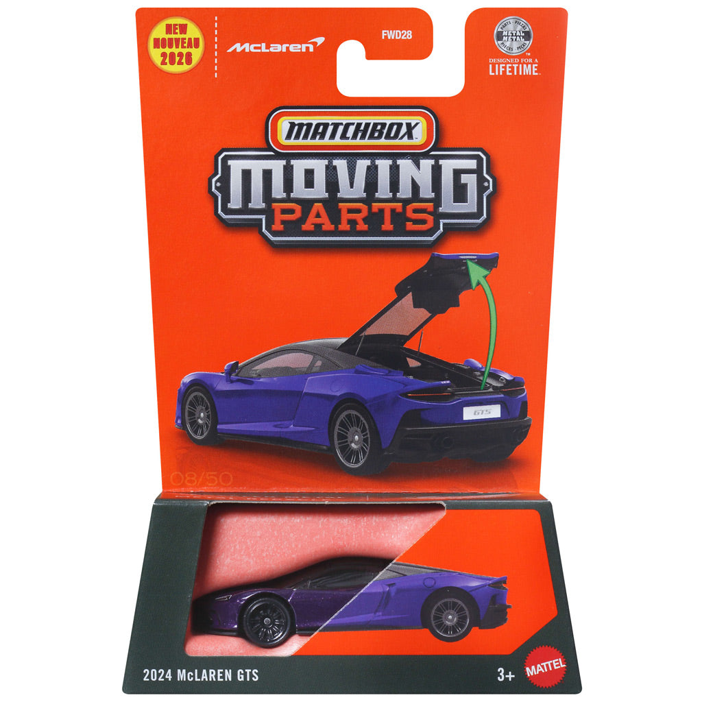 Matchbox Moving Parts 2026 - 2024 McLaren GTS Blue (JHV28)