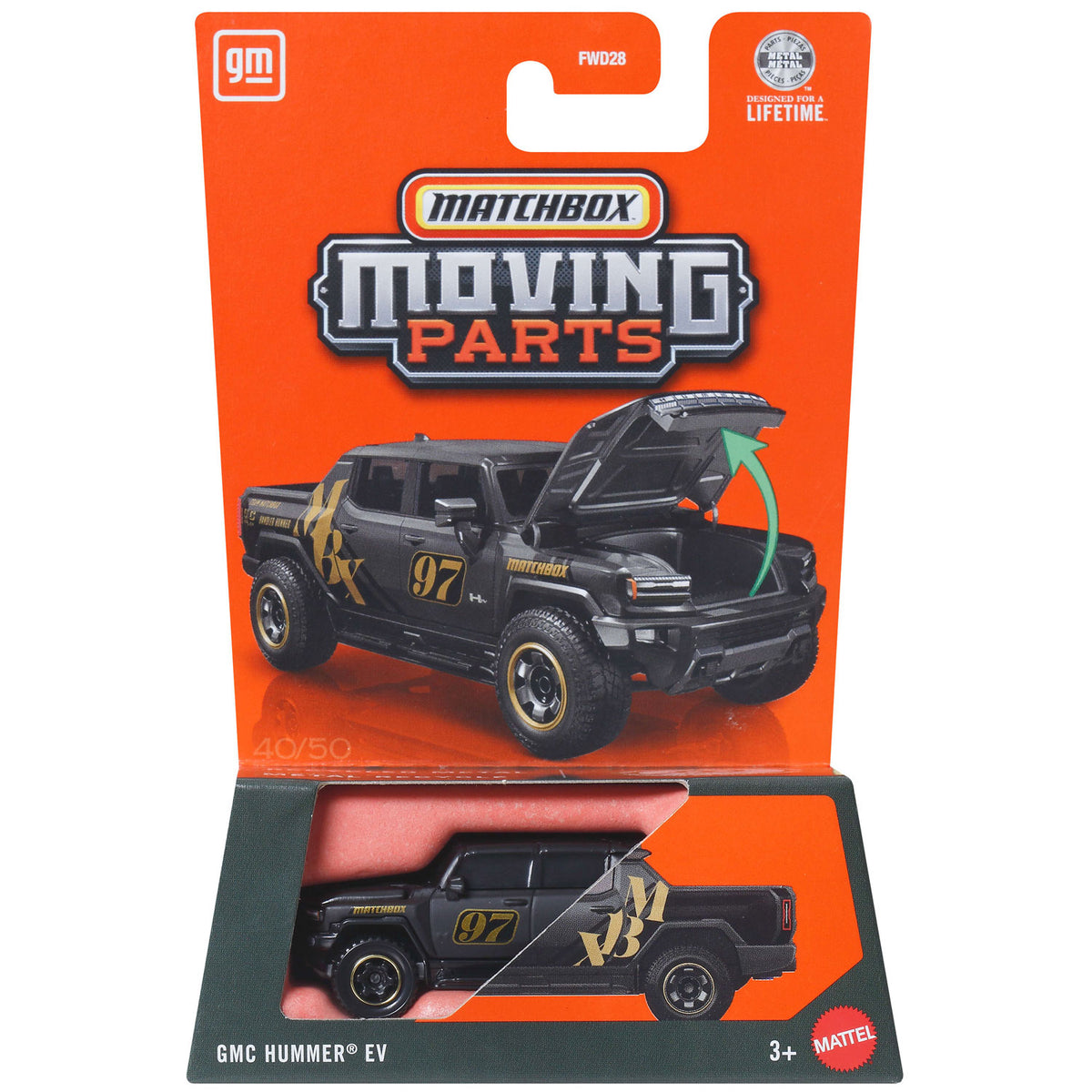Matchbox Moving Parts 2026 - GMC Hummer EV Black (JHV57)
