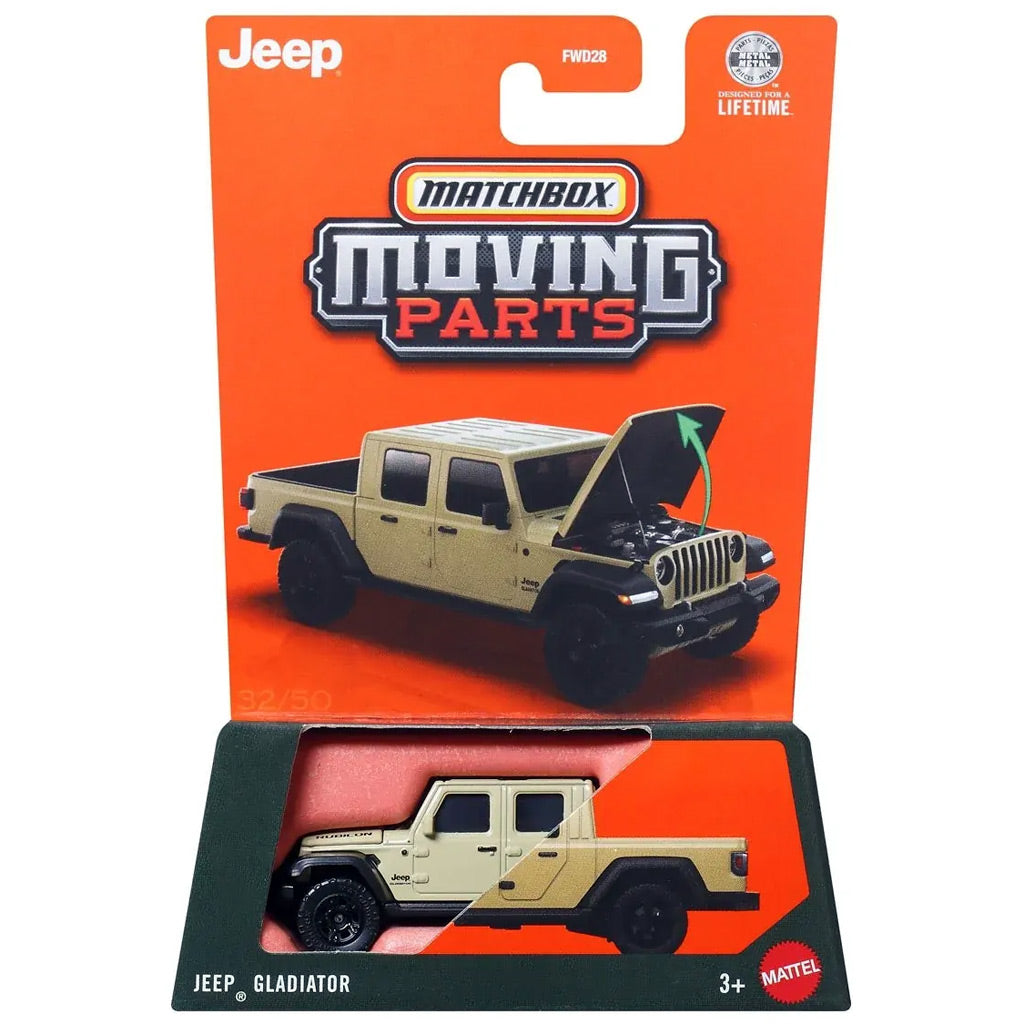 Matchbox Moving Parts 2026 - Jeep Gladiator Tan (JHV61)