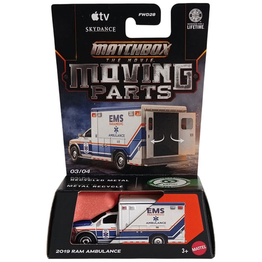 Matchbox Moving Parts - 2019 Ram Ambulance (Matchbox The Movie) JKH45