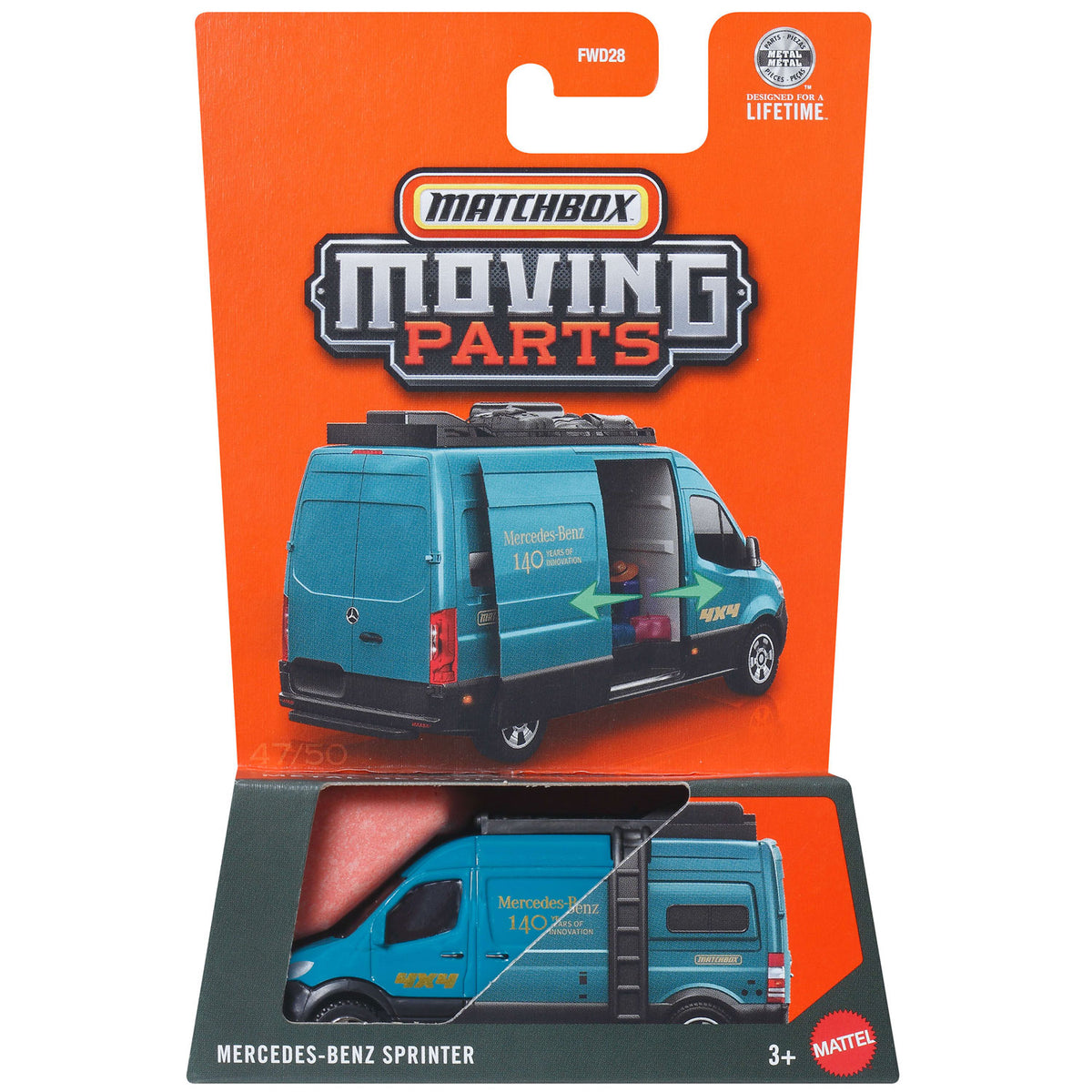 Matchbox Moving Parts 2026 - Mercedes-Benz-Sprinter Teal