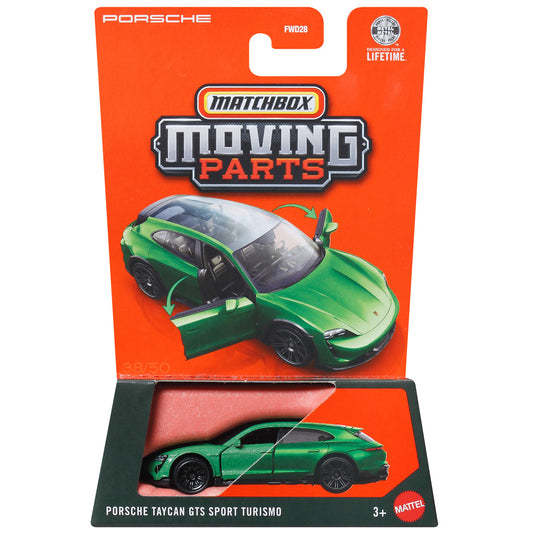 Matchbox Moving Parts 2026 - Porsche Taycan GTS Sport Turismo Green