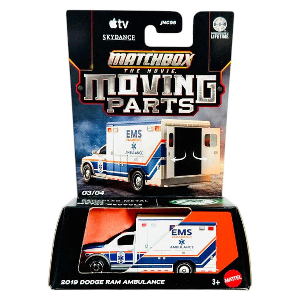Matchbox The Movie Moving Parts - 2019 Dodge Ram Ambulance (JND38)