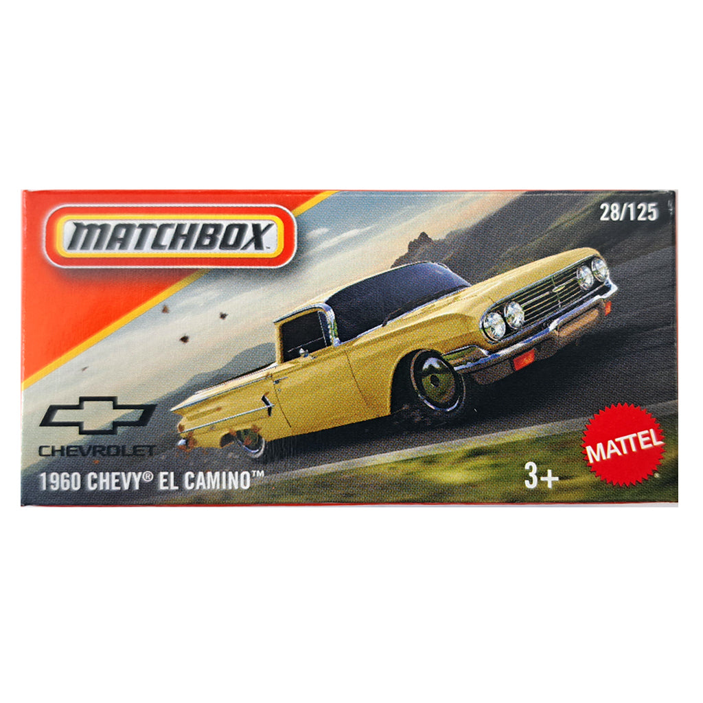 Matchbox Power Grabs - 1960 Chevy El Camino Yellow (JBV53) (1:64)