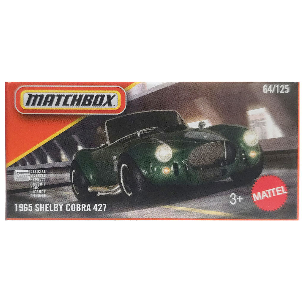 Matchbox Power Grabs - 1965 Shelby Cobra 427 Green (2026 MBX Showroom)