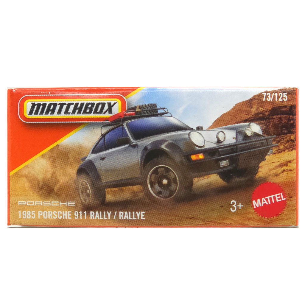 Matchbox Power Grabs - 1985 Porsche 911 Rally Grey (MBX Adventure)