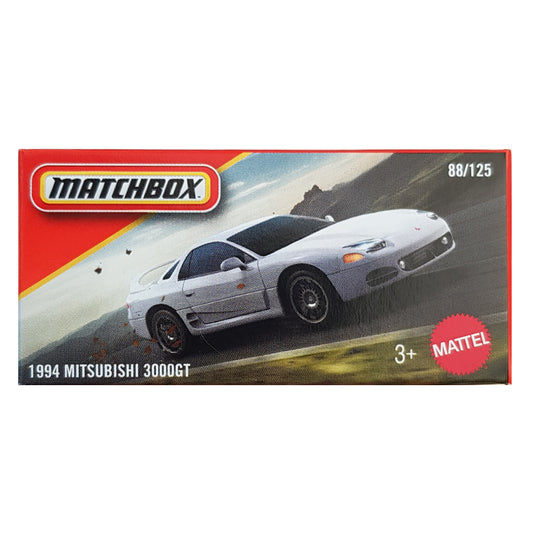 Matchbox Power Grabs - 1994 Mitsubishi 3000GT White (JBV51) (1:64)