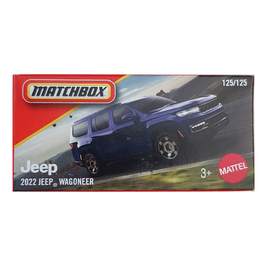 Matchbox Power Grabs - 2022 Jeep Wagoneer Blue (JBV70) (1:64 Scale)
