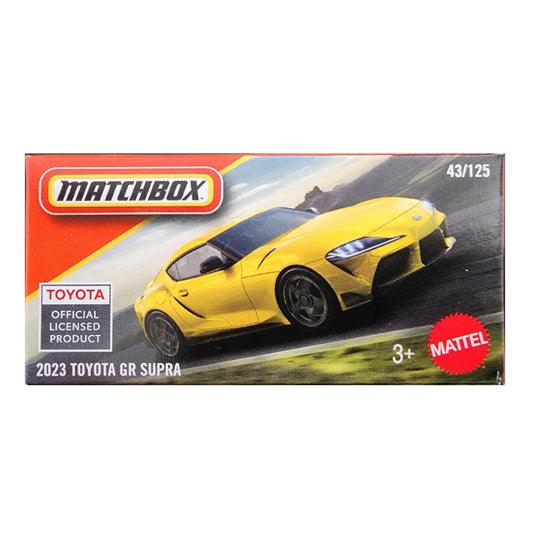 Matchbox Power Grabs - 2023 Toyota GR Supra Yellow (JBV45) (1:64)