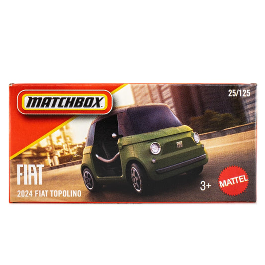 Matchbox Power Grabs - 2024 Fiat Topolino Dark Green (JBV26) (1:64)