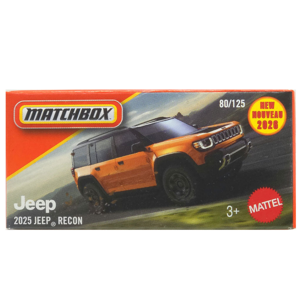 Matchbox Power Grabs - 2025 Jeep Recon Orange (2026 MBX Road Trip)