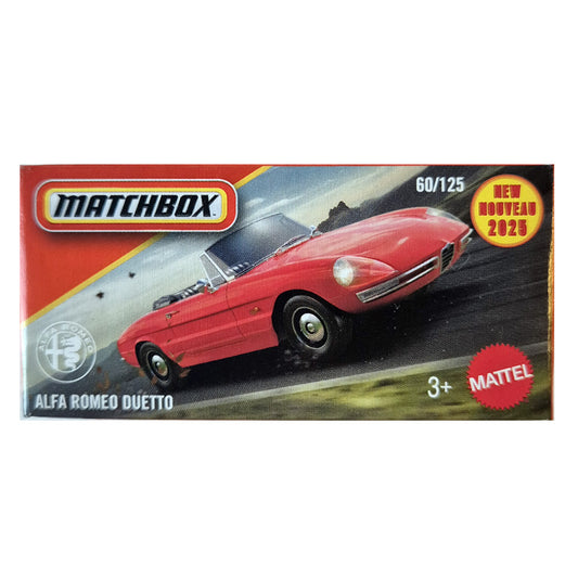 Matchbox Power Grabs - Alfa Romeo Duetto Red (JBV43) (1:64 Scale)