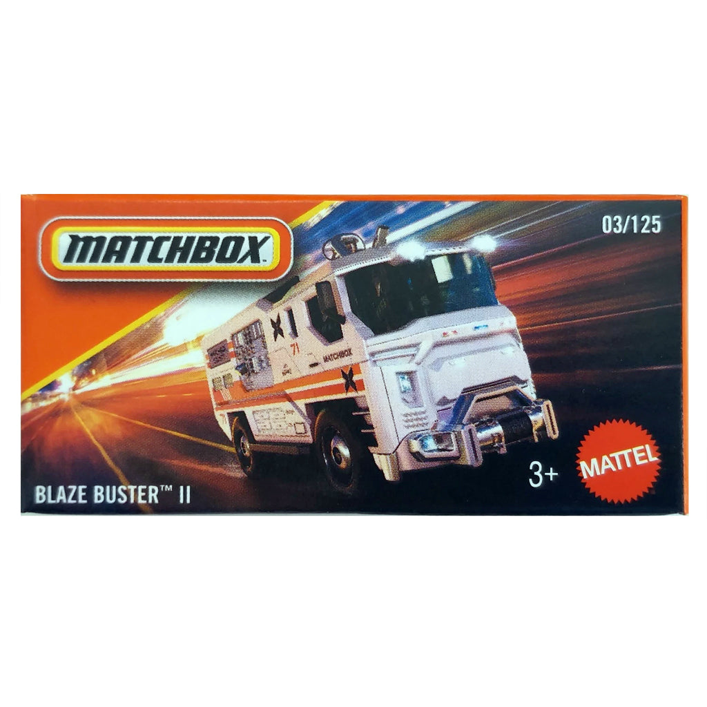Matchbox Power Grabs - Blaze Blaster II White (JBV96) – AGR Models