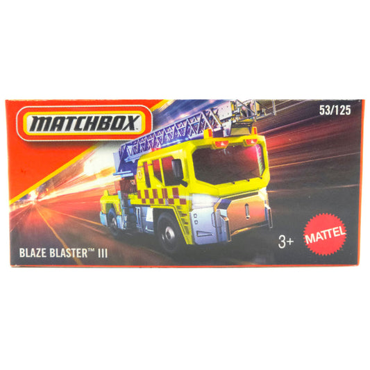 Matchbox Power Grabs - Blaze Buster III Yellow (2026 MBX Rescue)