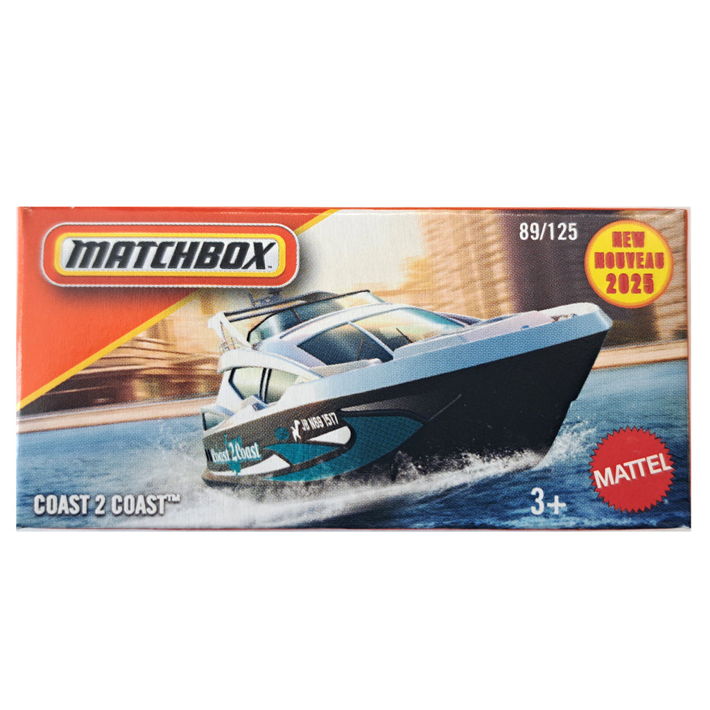Matchbox Power Grabs - Coast 2 Coast White (JBV09) (1:64 Scale)