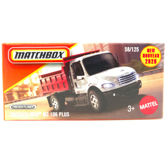 Matchbox Power Grabs - Freightliner M2 106 Plus White / Red (JHP71)