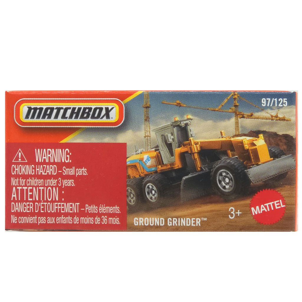 Matchbox Power Grabs - Ground Grinder Orange (2026 MBX Construction)