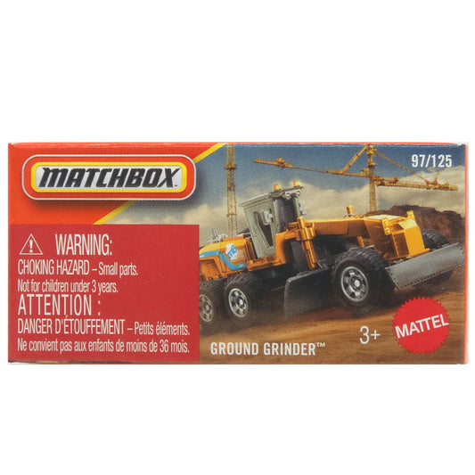 Matchbox Power Grabs - Ground Grinder Orange (2026 MBX Construction)